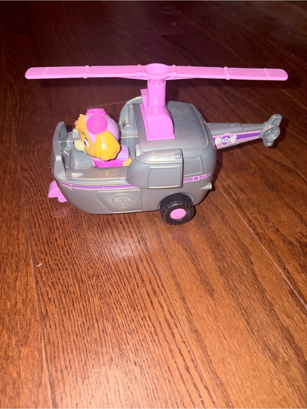 PAW Patrol Skye Helicopter Toy - Gray and Pink